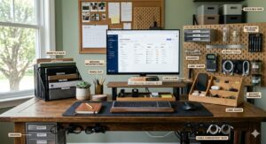 Desk Organization Ideas