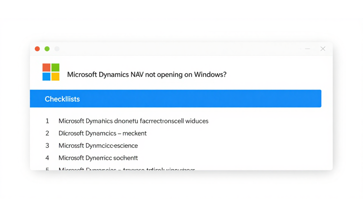 Microsoft Dynamics NAV Not Opening on Windows? Try These Fixes