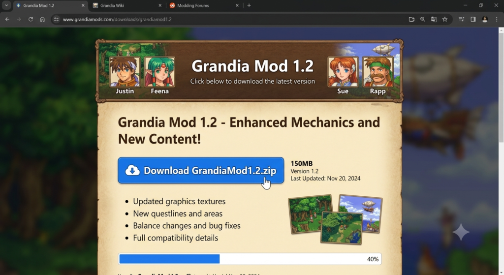 GrandiaMod1.2 Download